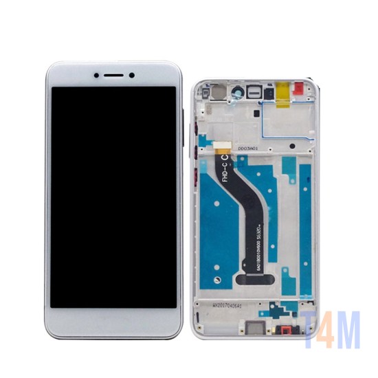 TOUCH+DISPLAY+FRAME HUAWEI P8 LITE 2017 BRANCO (SERVICE PACK 02351DLU/02351DYW/02351VBS)